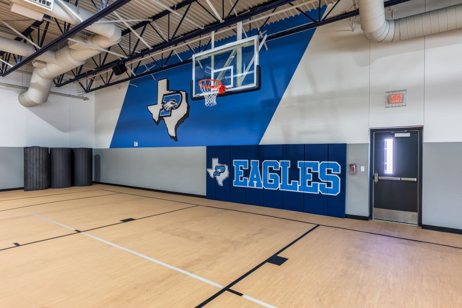 Prince of Peace Christian School gym athletic center in Carrollton, Texas